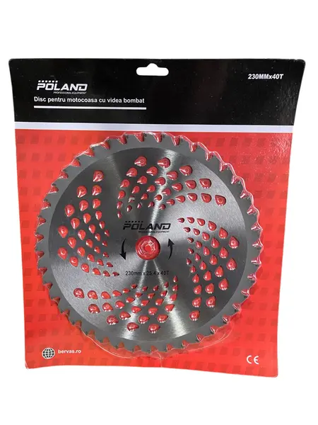 Disc Motocoasa cu Widia 230mm x 40T Bombat