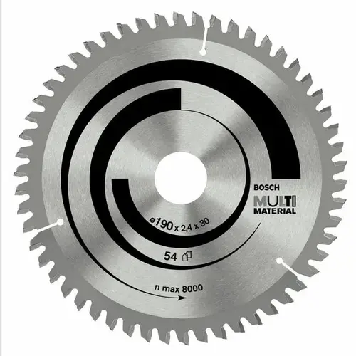 Disc Multi Material Bosch 2608640511 pentru ferastraie circulare, 210x30x2.4 mm 54T