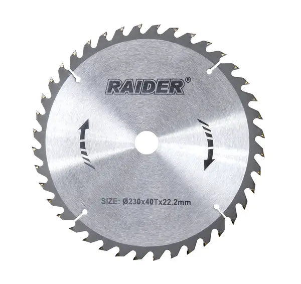 Disc pentru circular Raider - RD-SB02, 230 x 22.2 mm, 40T