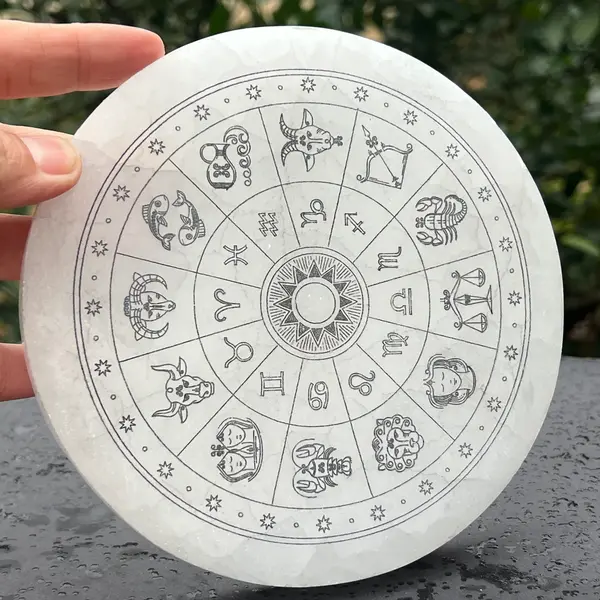 Disc selenit zodiac