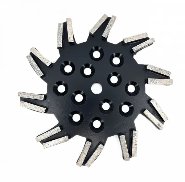 Disc stea cu segmenti diamantati pt. slefuire pardoseli - segment foarte fin - Negru - 250 mm - prindere 19mm - DXDY.8501.250.11.73
