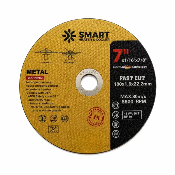 Disc Taiere Inox si Metal T41, 180mm x 1.6mm x 22.23mm– disc plat