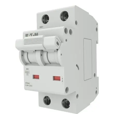 Disjunctor Bipolar xClear CLM Eaton EP-504699, 2P, 20A, curba C, 6kA, 400V, IP20