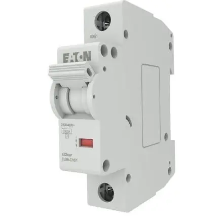 Disjunctor Monofazat xClear CLM Eaton EP-504687, 1P, 10A, curba C, 6kA, 230V, IP20