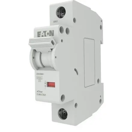 Disjunctor Monofazat xClear CLM Eaton EP-504692, 1P, 16A, curba C, 6kA, 230V, IP20