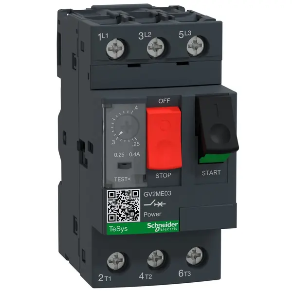 Disjunctor Motor Schneider GV2ME03AP, 3P 0.25-0.4A