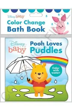 Disney Baby: Pooh Loves Puddles Color Change Bath Book - Pi Kids