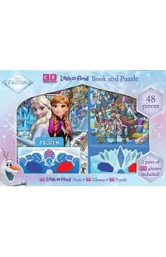 Disney Frozen: 3D Look and Find Book and Puzzle - Art Mawhinney