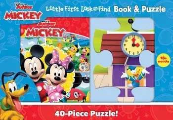 Disney Junior Mickey Mouse Clubhouse: Little First Look and Find Book & Puzzle, Board book/***