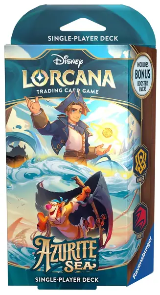 Disney Lorcana TCG: Azurite Sea Starter Deck - Jim Hawkins & Tigger