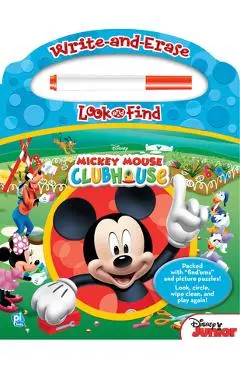 Disney - Mickey Mouse Clubhouse - Write-And-Erase Look and Find Wipe Clean Board [With Marker] - Editors Of Phoenix International Publica