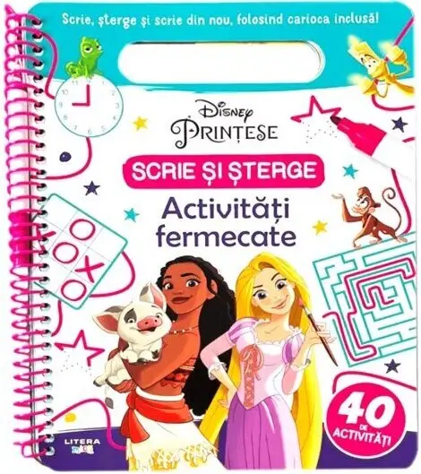 Disney. Printese. Scrie si sterge. Activitati fermecate
