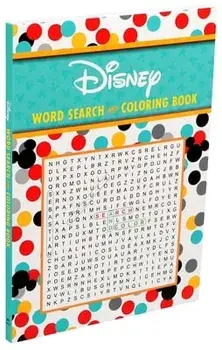 Disney Word Search and Coloring Book, Paperback/***
