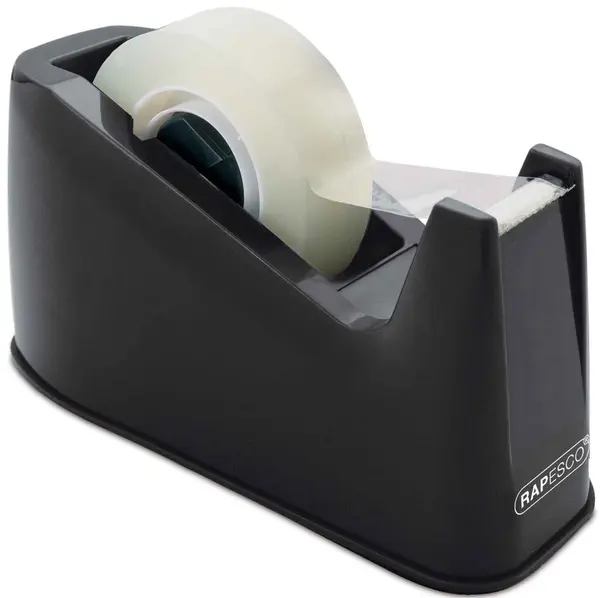 Dispenser banda adeziva Rapesco - 300, 25 mm, negru