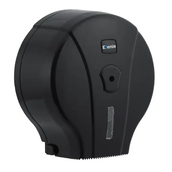 Dispenser hartie igienica Mini Jumbo Esenia - ABS negru Dispenser hartie igienica Mini Jumbo Esenia - ABS negru