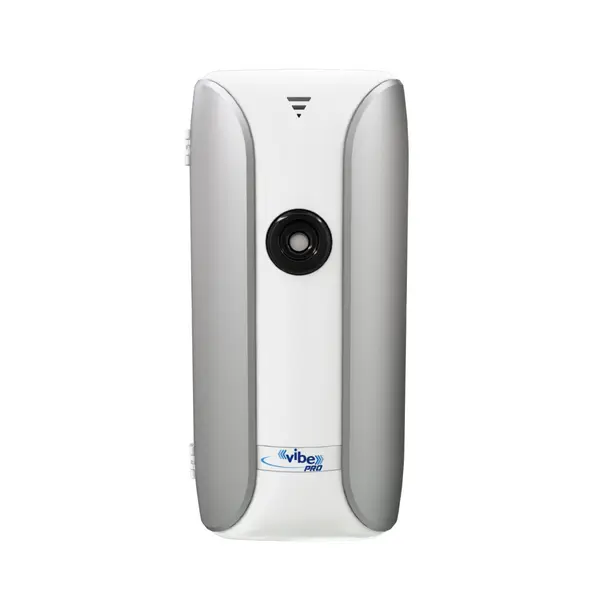 Dispenser odorizare VIBE PRO - prin retea vibratoare - culoare alb argintiu