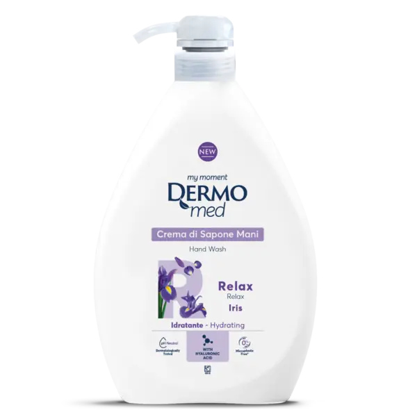 Dispenser Sapun lichid crema cu Iris, 1000ml, Dermomed
