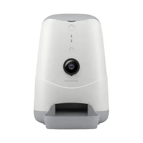 Dispenser smart pentru hrana animalelor de companie Petoneer PF007 Nutri Vision, 3.7 L, Camera, Control Vocal (Alb)