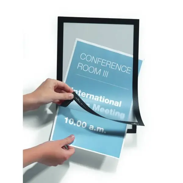 Display autoadeziv magnetic Durable Duraframe A4 2 bucati/set alb Display autoadeziv magnetic Durable Duraframe A4 2 bucati/set alb