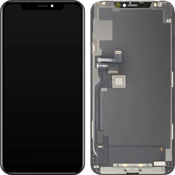 Display cu Touchscreen MP compatibil cu Apple iPhone 11 Pro Max, cu Rama, Versiune OLED FHD IC Movable, Negru