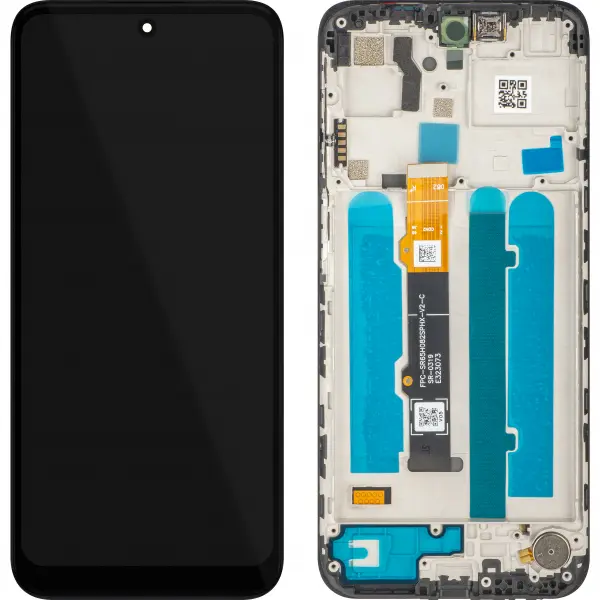 Display cu Touchscreen MP compatibil cu Motorola Moto G41, cu Rama, Negru