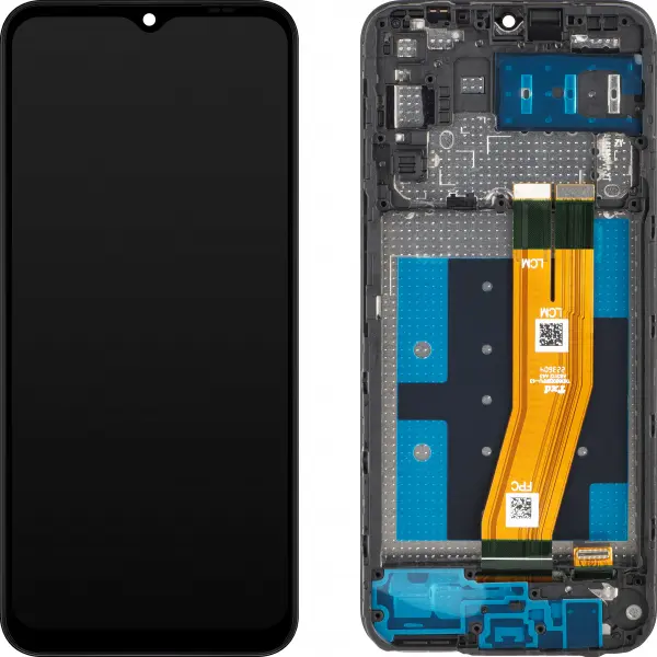 Display cu Touchscreen MP compatibil cu Samsung Galaxy A14 A145, cu Rama, Versiune Europa, Negru