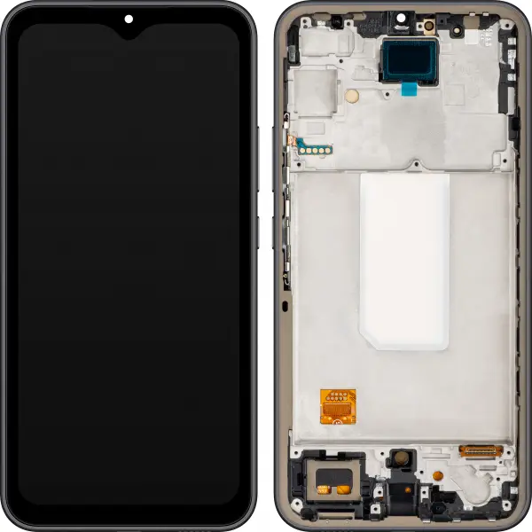 Display cu Touchscreen MP compatibil cu Samsung Galaxy A34 A346, cu Rama, Versiune OLED, Negru, Swap