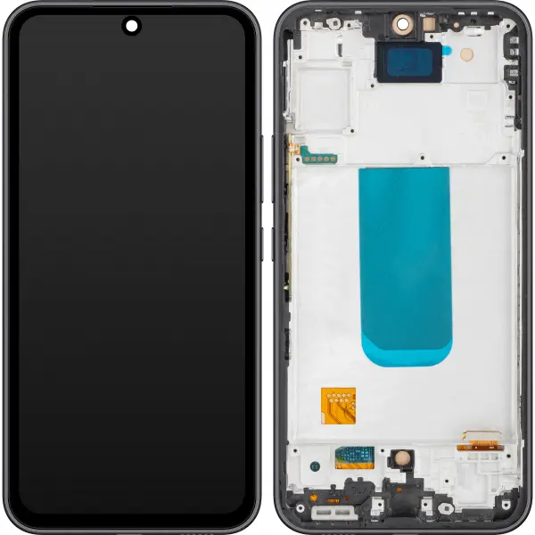 Display cu Touchscreen MP compatibil cu Samsung Galaxy A54 A546, cu Rama, Negru (Graphite)