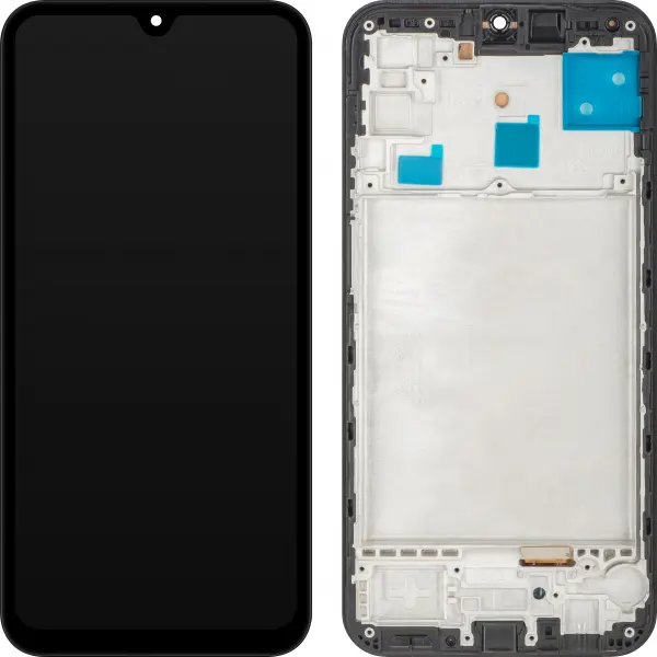 Display cu Touchscreen MP compatibil cu Samsung Galaxy M15, cu Rama, Negru