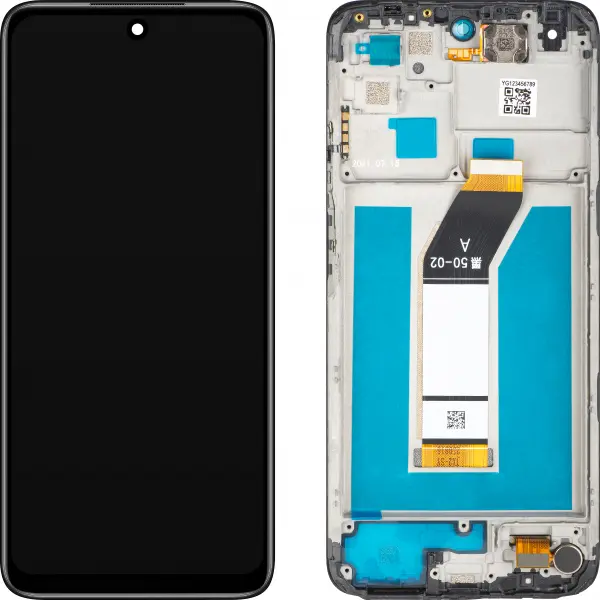 Display cu Touchscreen MP compatibil cu Xiaomi Redmi 10 Prime / 10 (2021), cu Rama, Negru