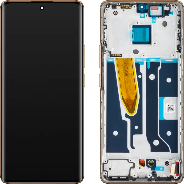 Display cu Touchscreen Realme 11 Pro+, cu Rama, Bej (Sunrise Beige), Service Pack 621029000028