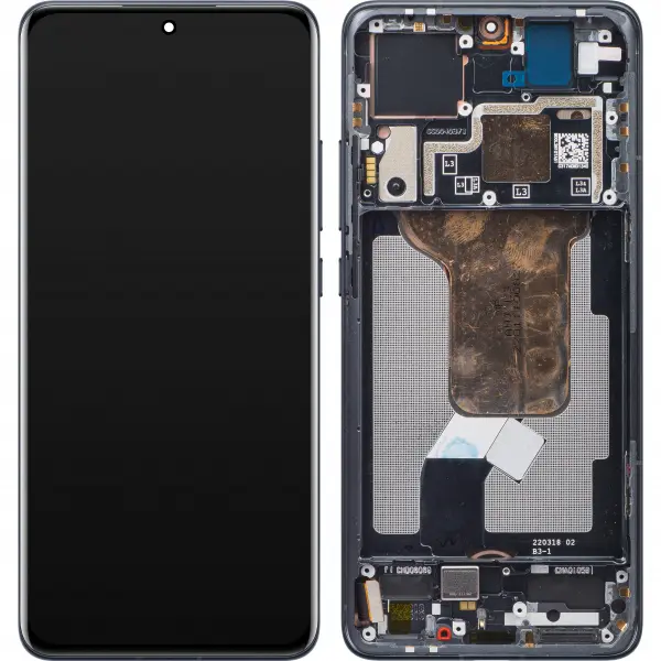 Display cu Touchscreen Xiaomi 12S / 12X / 12, cu Rama, Gri, Service Pack 5600030L3A00