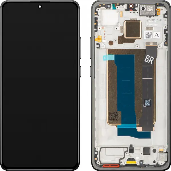 Display cu Touchscreen Xiaomi Poco X7 Pro, cu Rama, Negru, Service Pack 56000300O1000