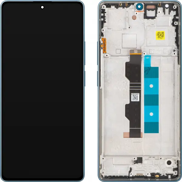 Display cu Touchscreen Xiaomi Redmi Note 14S, cu Rama, Albastru (Ocean Blue), Service Pack 56000100N6R00