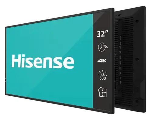 Display Profesional ADS LED Hisense 32inch 32DM66D, Full HD (1920 x 1080), HDMI, DisplayPort, Boxe (Negru)