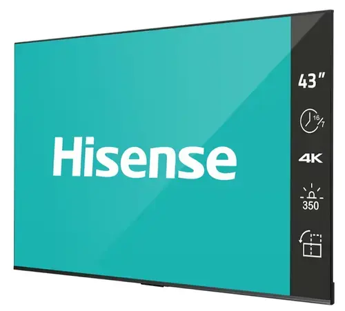 Display Profesional Hisense 43inch 43DP30FE, UHD (3840 x 2160), HDMI (Negru)