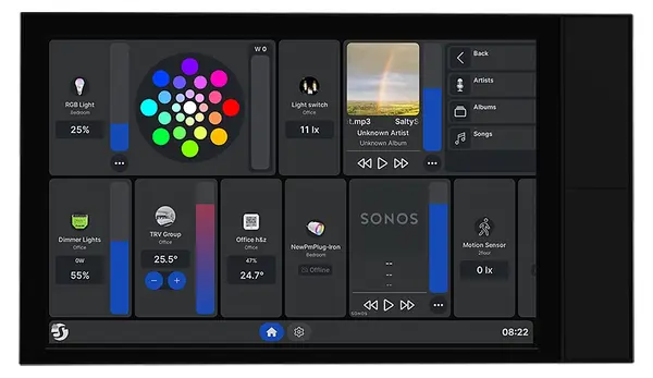 Display smartShelly – Wall Display XL, 10.1" HD ecran tactil, Wi-Fi, Bluetooth, 5A