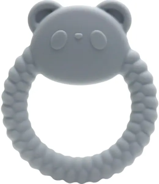 Dispozitiv de dentiție din silicon Lorelli Premium - Panda, Grey