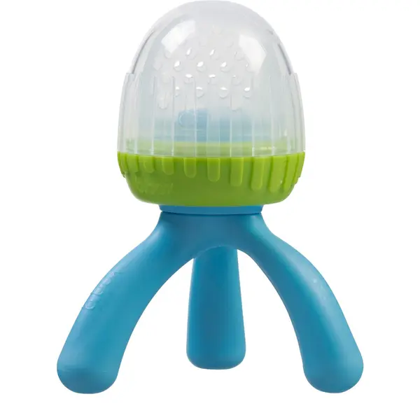 Dispozitiv de hranire din silicon pentru +4 luni Albastru/Verde, 1 bucata, Bbox