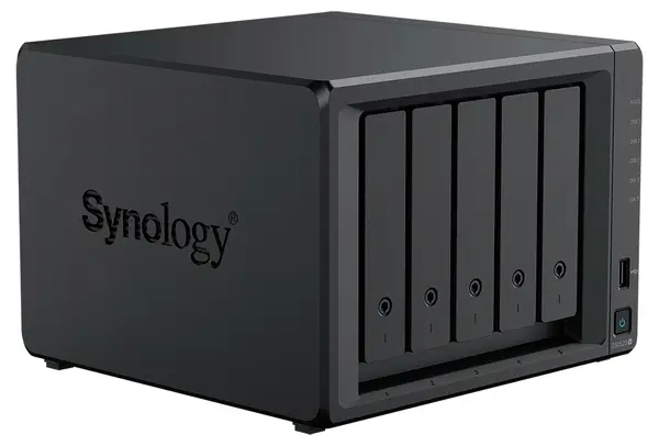 Dispozitiv NAS Synology - DiskStation DS1525+, 5 bay-uri, 2.5Gbps, negru