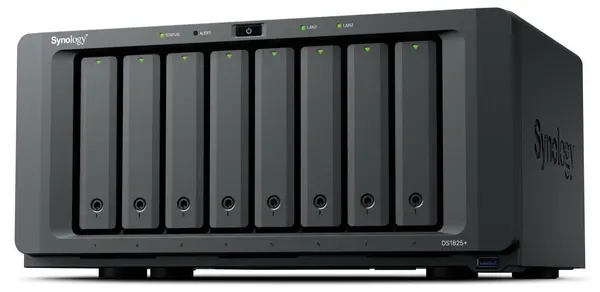 Dispozitiv NAS Synology - DiskStation DS1825+, 8 bay-uri, 2.5Gbps, negru