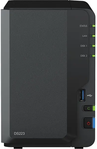 Dispozitiv NAS Synology - DiskStation DS223, 2GB, negru