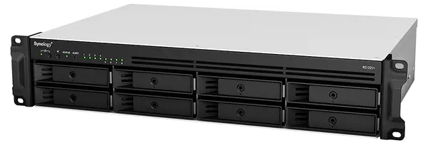 Dispozitiv NAS Synology - RackStation RS1221RP+, 8-bay, 1Gbps, negru/gri