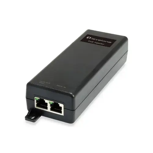 Dispozitive de retea, LevelOne, Injector POE, 15.4W, Negru