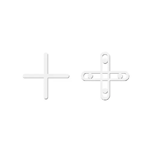 Distantieri cruce pentru placi de gresie, faianta si placi, rost 2mm, 250buc - BIHUI-TSC2250