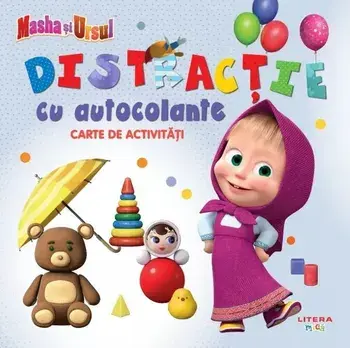 Distractie cu autocolante. Carte de activitati. Masha si Ursul/***