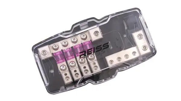 Distribuitor curent Reiss Audio RS-4AFS4, 4 IN 8 Out, sigurante Mini ANL