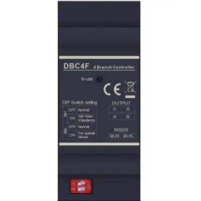 Distribuitor de semnal cu 4 ramuri cu functii de protectie, izolare si pornire redundanta a echipamentelor 2Easy DT-DBC4F1