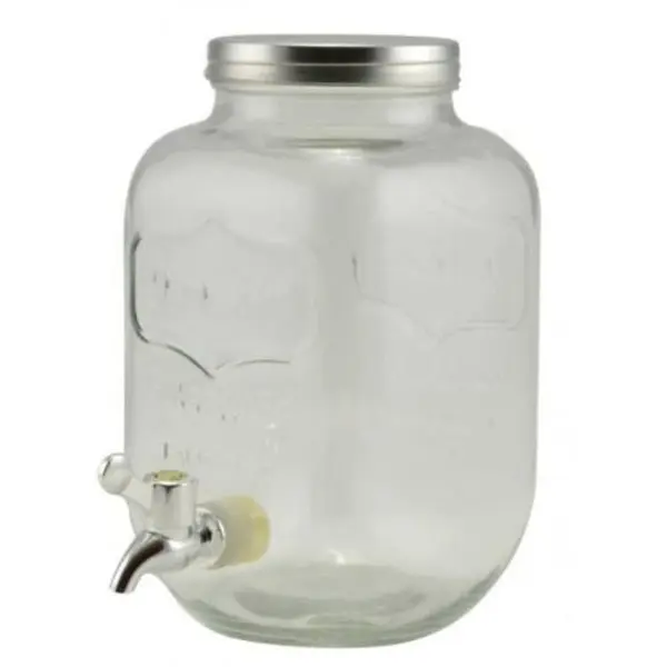 Distribuitor din Sticla pentru Bauturi, cu Robinet, 8 l, Perfect Home