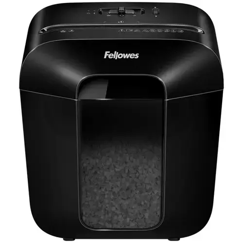 Distrugator de documente Fellowes Powershred LX25M, 6 coli, Micro-cut, 11.5 L (Negru)